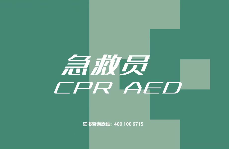 公众必会急救证书 FIRST AID 样本
