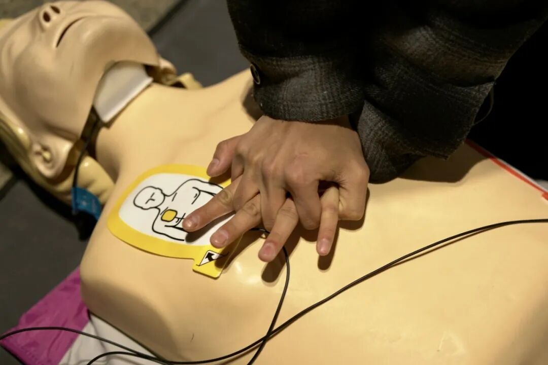 成人模拟人 CPR 按压实操场景
