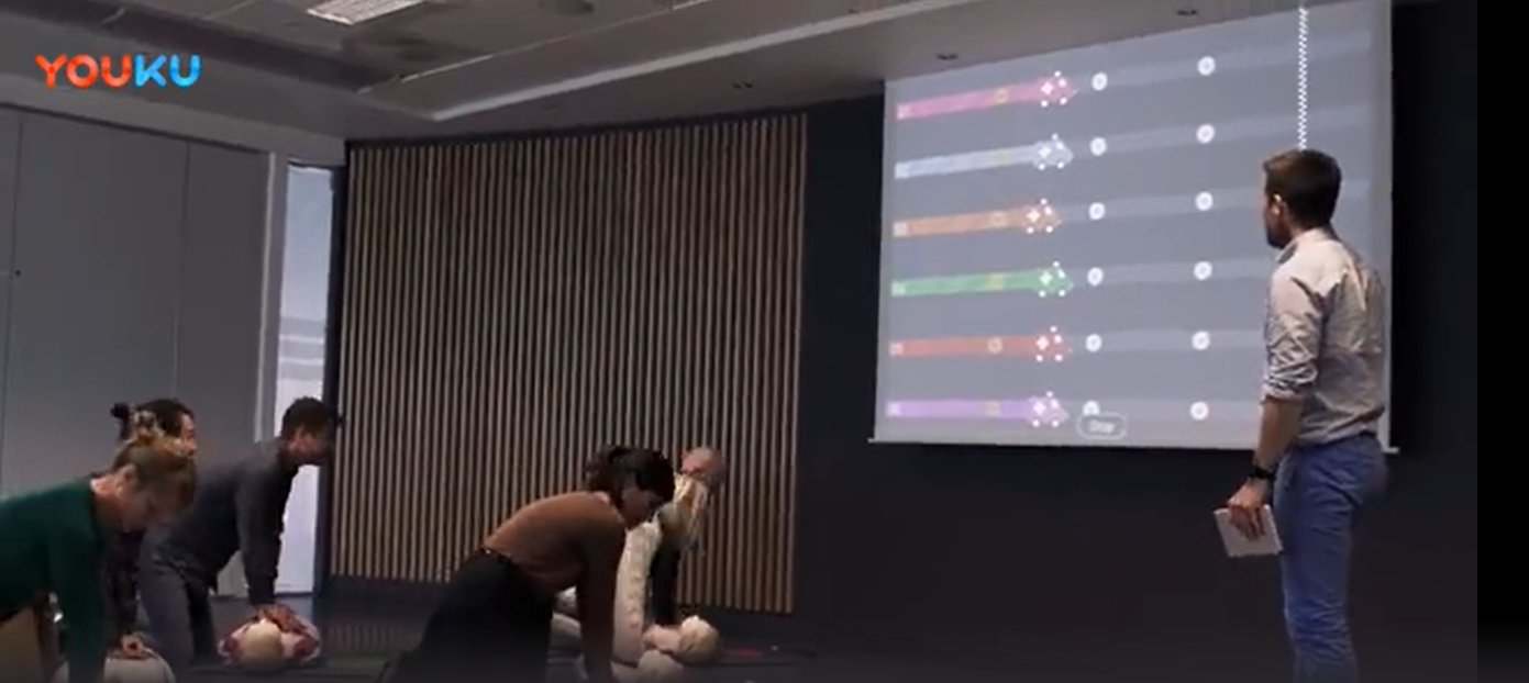 挪度小安妮 QCPR 模型与蓝牙连接示意